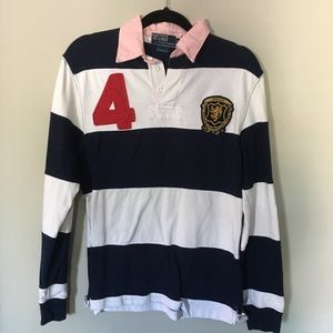 Blue & white rugby by Polo